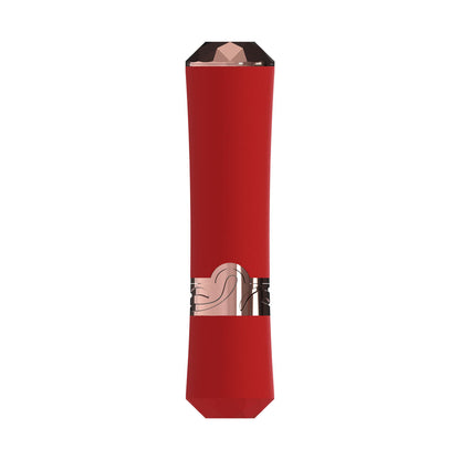LOVELINE Dahlia - Red - Red 12.5 cm USB Rechargeable Lipstick Vibrator Shots Toys