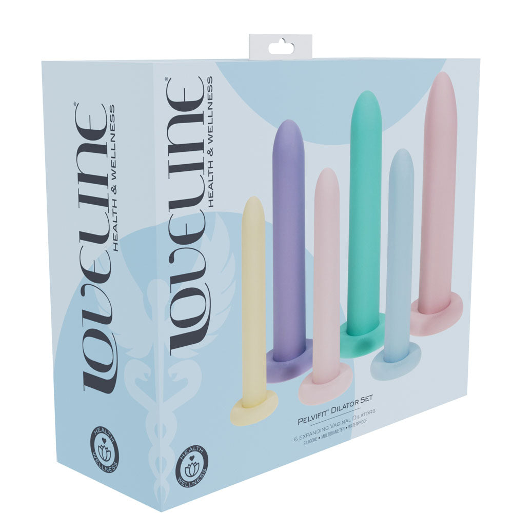 LOVELINE PelviFit Expanding Vaginal Dilator - Coloured Vaginal Dilators - Set of 6 Sizes Shots Toys