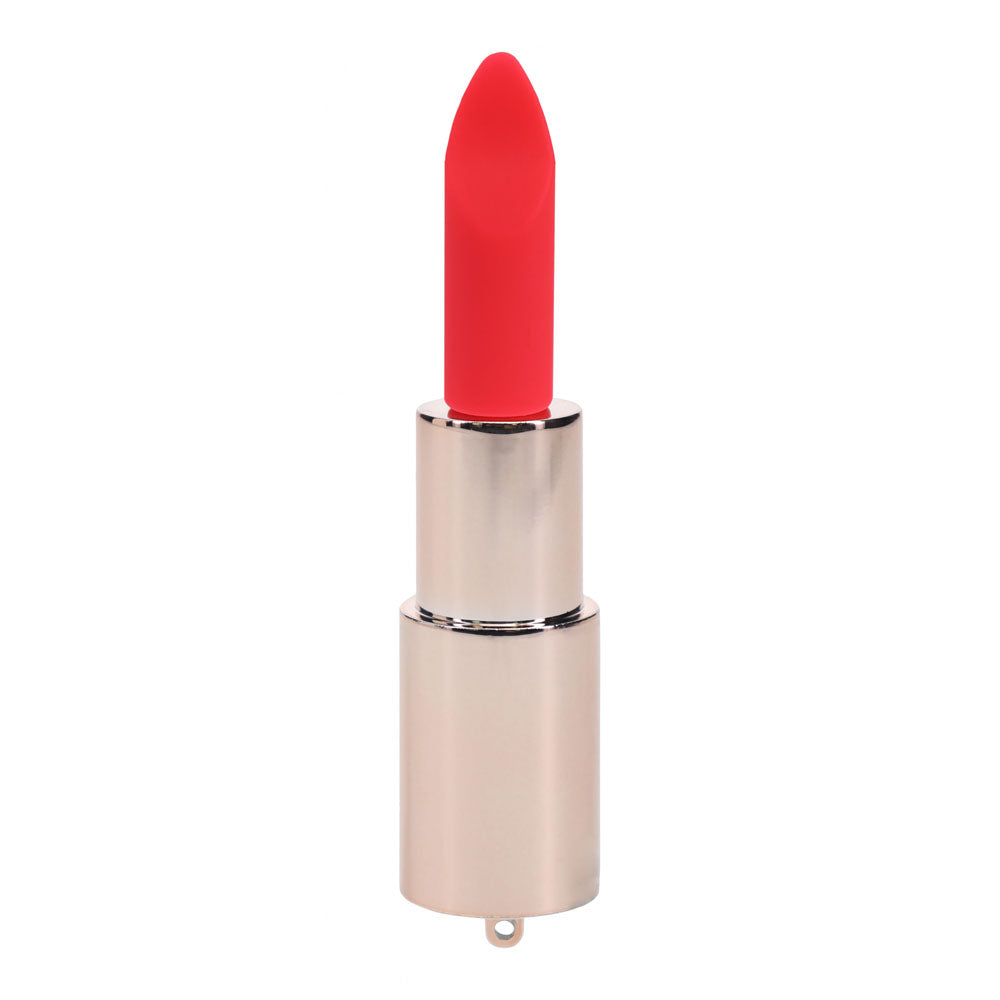 LOVELINE Diamond - Red - Red 8.3 cm USB Rechargeable Lipstick Vibrator Shots Toys
