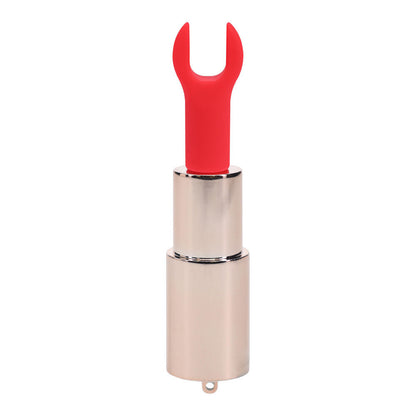 LOVELINE Sparkle - Red 8.3 cm USB Rechargeable Lipstick Vibrator Shots Toys