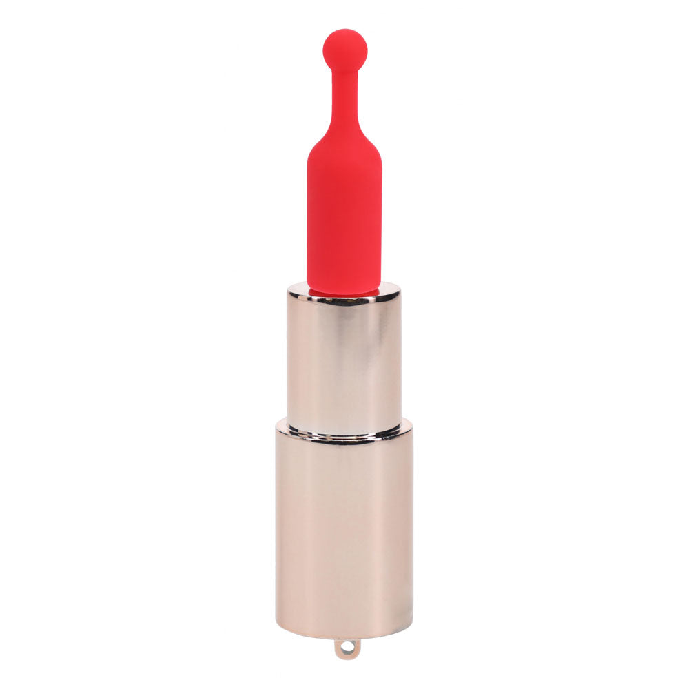 LOVELINE Sparkle - Red 8.3 cm USB Rechargeable Lipstick Vibrator Shots Toys