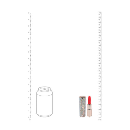 LOVELINE Sparkle - Red 8.3 cm USB Rechargeable Lipstick Vibrator Shots Toys