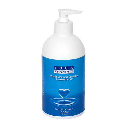Four Seasons Personal Lubricant - Water Based Personal Lubricant - 500 ml Pump Pack Bottle Default Title - Club X