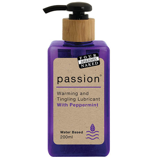 Four Seasons Passion - Warming & Tingling Water Based Lubricant with Peppermint Oil - 200 ml Four Seasons