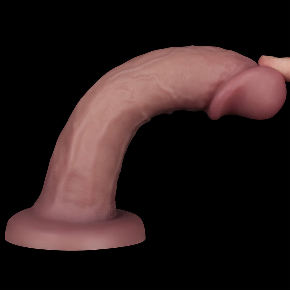 Dual Density Power Cock - 8 Inch Flesh - Flesh 20 cm USB Rechargeable Vibrating Dong Lovetoy