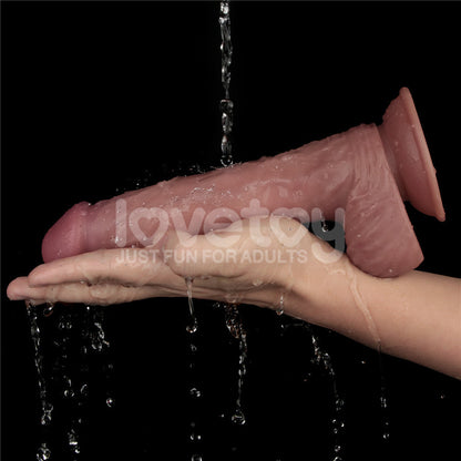 Dual Density Power Cock - 9 Inch Flesh - Flesh 23 cm USB Rechargeable Vibrating Dildo Lovetoy