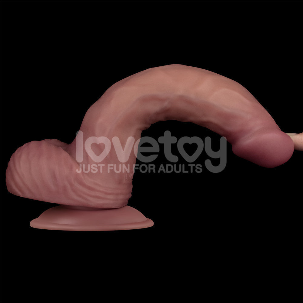 Dual Density Power Cock - 9 Inch Flesh - Flesh 23 cm USB Rechargeable Vibrating Dildo Lovetoy