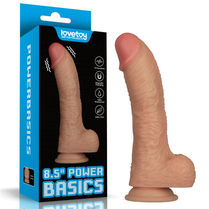 8.5 Inch Power Basics - Flesh 21.6 cm USB Rechargeable Vibrating Dong Lovetoy