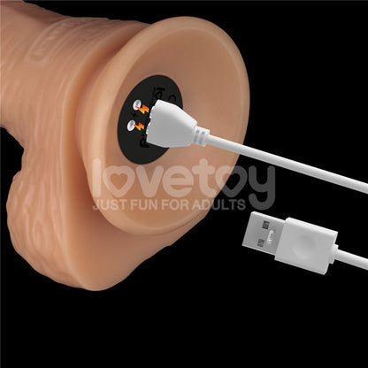8.5 Inch Power Basics - Flesh 21.6 cm USB Rechargeable Vibrating Dong Lovetoy