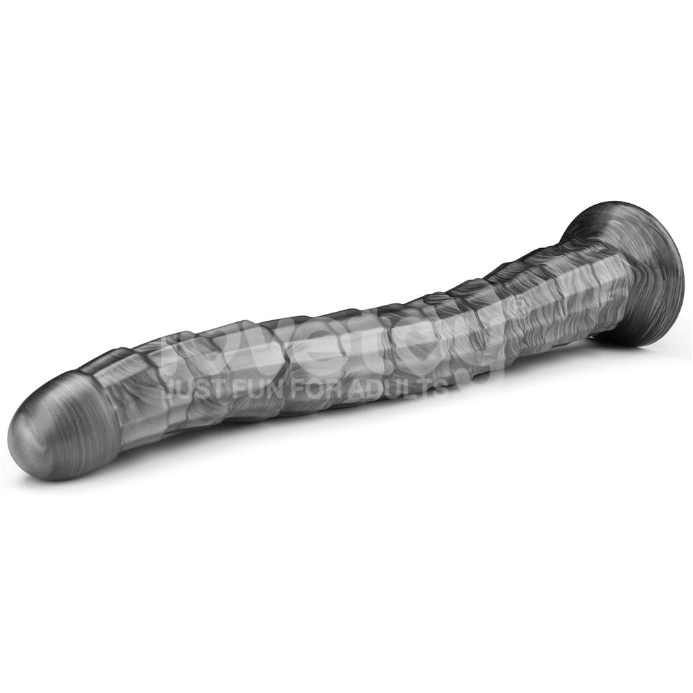 King Sized Vibrating Vibrax Slider - Grey 36.8 cm (14.5'') USB Rechargeable Vibrating Dildo Lovetoy