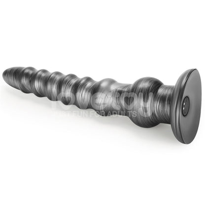 King Sized Vibrating Vibrax Slider - Grey 32.3 cm (12.5'') USB Rechargeable Vibrating Dildo Lovetoy