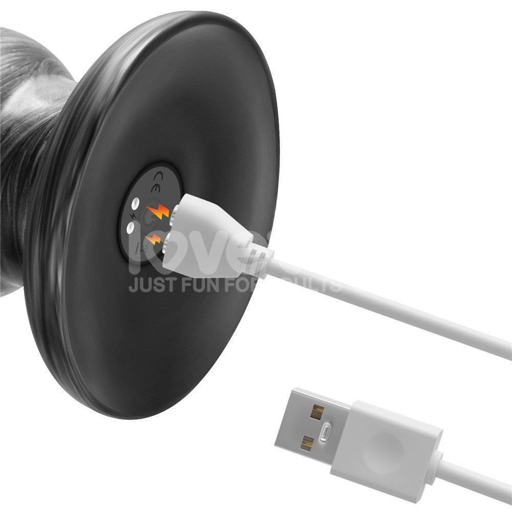 King Sized Vibrating Vibrax Slider - Grey 32.3 cm (12.5'') USB Rechargeable Vibrating Dildo Lovetoy