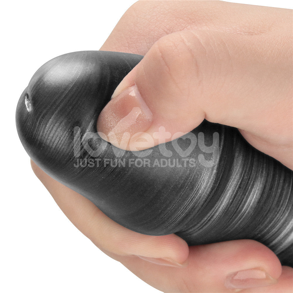 King Sized Vibrating Vibrax Slider - Grey 40.8 cm (16'') USB Rechargeable Vibrating Dildo Lovetoy
