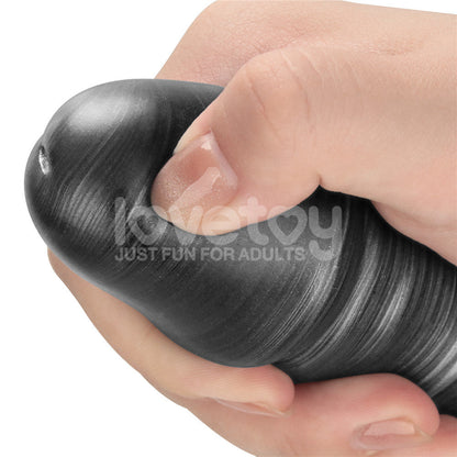 King Sized Vibrating Vibrax Slider - Grey 40.8 cm (16'') USB Rechargeable Vibrating Dildo Lovetoy