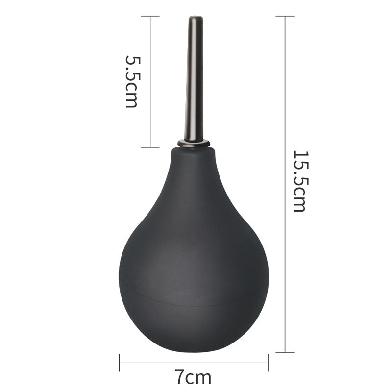 Bondage Fetish Deluxe Douche - Black Unisex Round Douche - 160 ml capacity Lovetoy