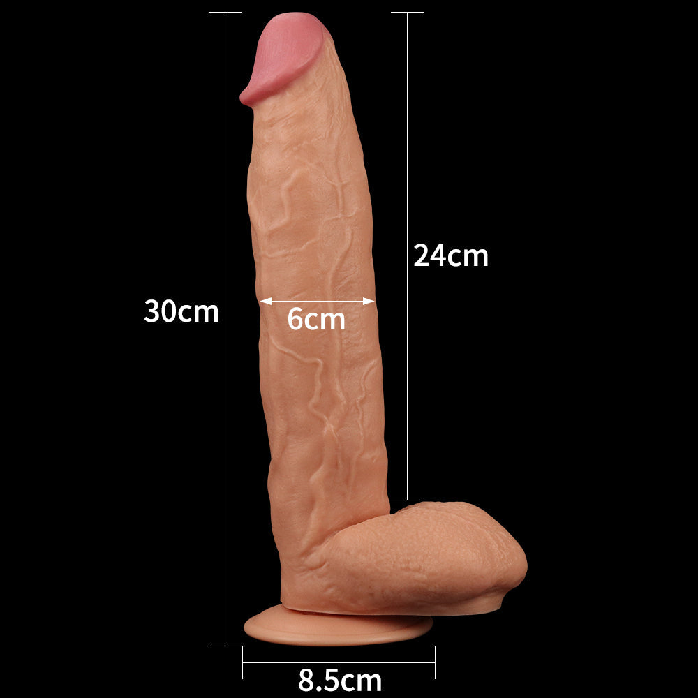 King Size 11'' Realistic Dildo - Flesh 29.5 cm Dong Lovetoy