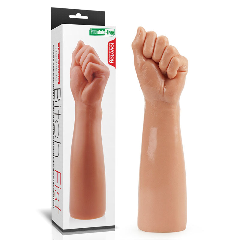 King Sized 12'' Realistic Bitch Fist - Flesh 30.5 cm Fist Dildo Lovetoy