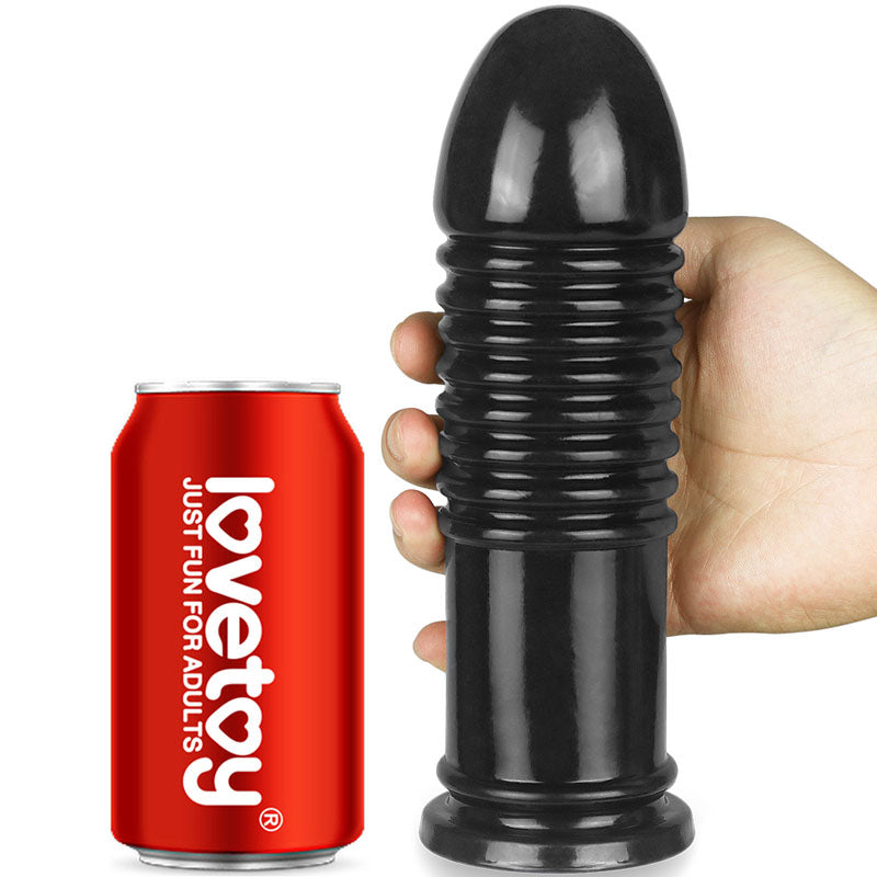 King Sized 8'' Anal Bumper - Black 22.5 cm Mega Butt Plug Lovetoy