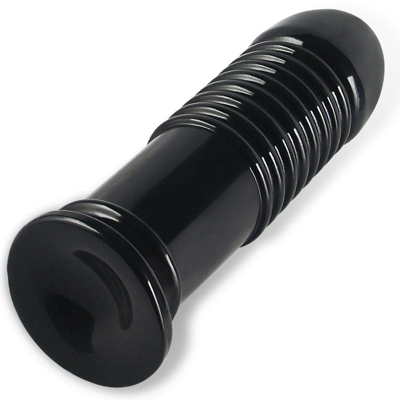 King Sized 8'' Anal Bumper - Black 22.5 cm Mega Butt Plug Lovetoy