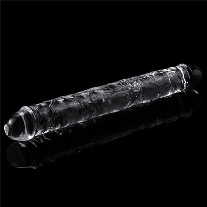 Flawless Clear Double Dildo 12'' - Clear 30 cm Double Dong Lovetoy