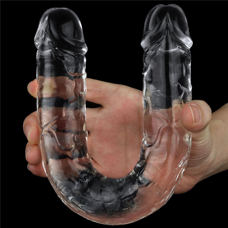 Flawless Clear Double Dildo 12'' - Clear 30 cm Double Dong Lovetoy