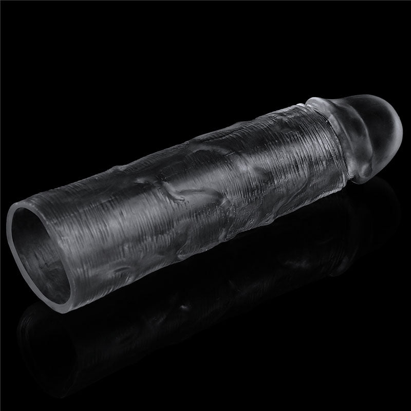 Flawless Clear Penis Sleeve 1'' - Clear 2.5 cm Penis Extender Sleeve Lovetoy