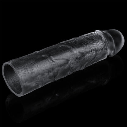 Flawless Clear Penis Sleeve 1'' - Clear 2.5 cm Penis Extender Sleeve Lovetoy