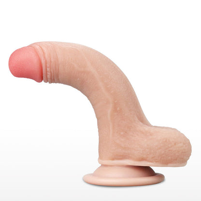 Sliding Skin Dual Layer Dong - Flesh 17.8 cm (7'') Dong with Flexible Skin Lovetoy