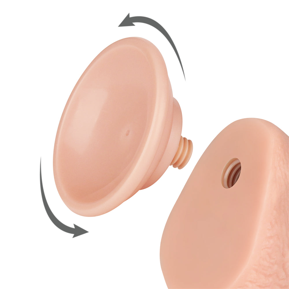 Sliding Skin Dual Layer Dong - Flesh 19.5 cm (7.5'') Dong with Flexible Skin Club X Australia