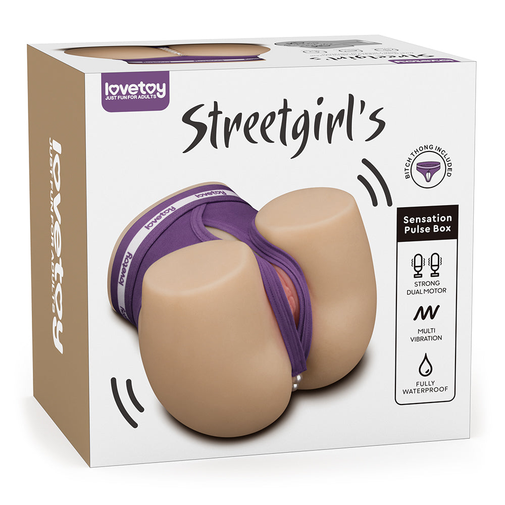 Streetgirls Dual Motor Sensation Pulse - Flesh USB Rechargeable Vibrating Masturbator Lovetoy