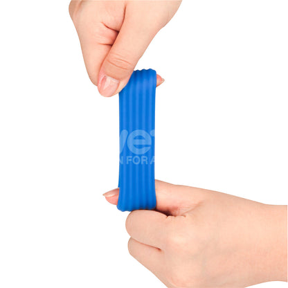 Pinnacle Pro Deep Rib Grip - Blue Cock Ring Lovetoy