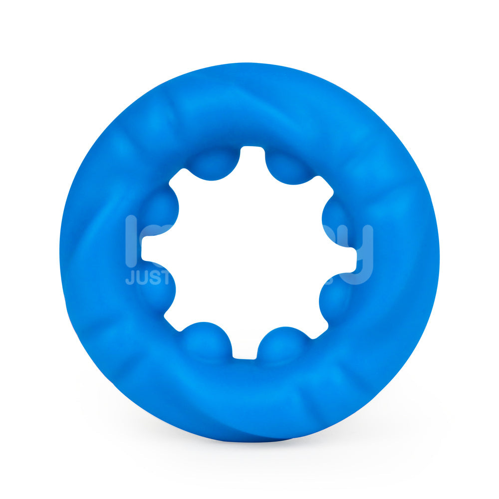 Pinnacle Pro Ridge Bump Stretcher - Blue Cock Ring Lovetoy