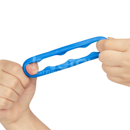 Pinnacle Pro Ridge Bump Stretcher - Blue Cock Ring Lovetoy