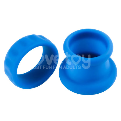 Pinnacle Pro Twin Flex - Blue Cock & Balls Rings Lovetoy
