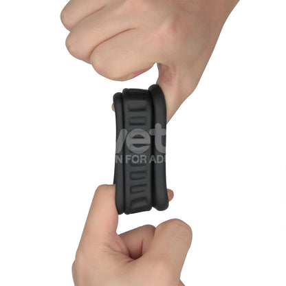 Pinnacle Pro Twin Grip Enhancer - Black Cock & Balls Ring Lovetoy