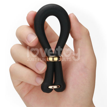 Pinnacle Pro Anyfit Stretcher - Black Adjustable Cock Ring Lovetoy
