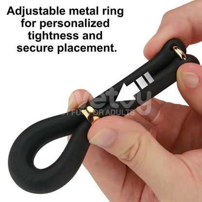 Pinnacle Pro Anyfit Stretcher - Black Adjustable Cock Ring Lovetoy