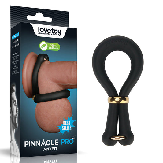 Pinnacle Pro Anyfit Stretcher - Black Adjustable Cock Ring Lovetoy