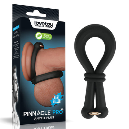 Pinnacle Pro Anyfit Plus Stretcher - Black Adjustable Cock Ring Lovetoy
