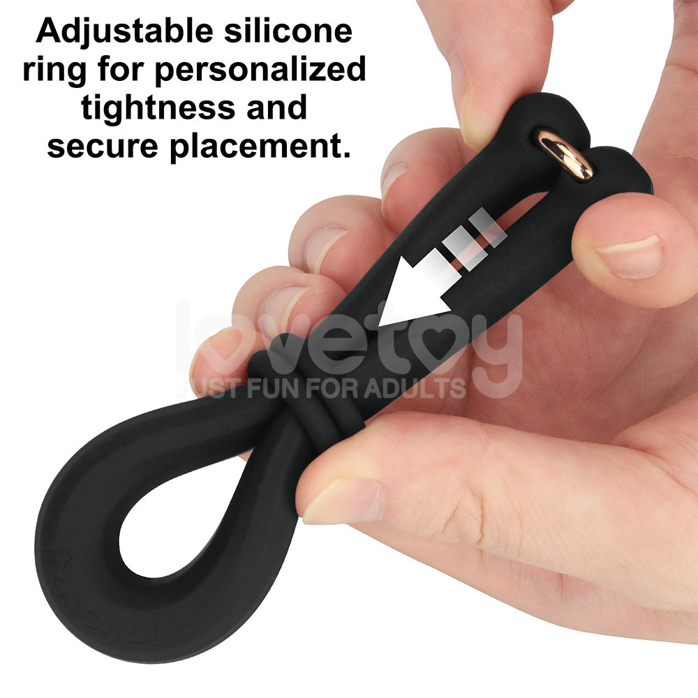 Pinnacle Pro Anyfit Plus Stretcher - Black Adjustable Cock Ring Lovetoy
