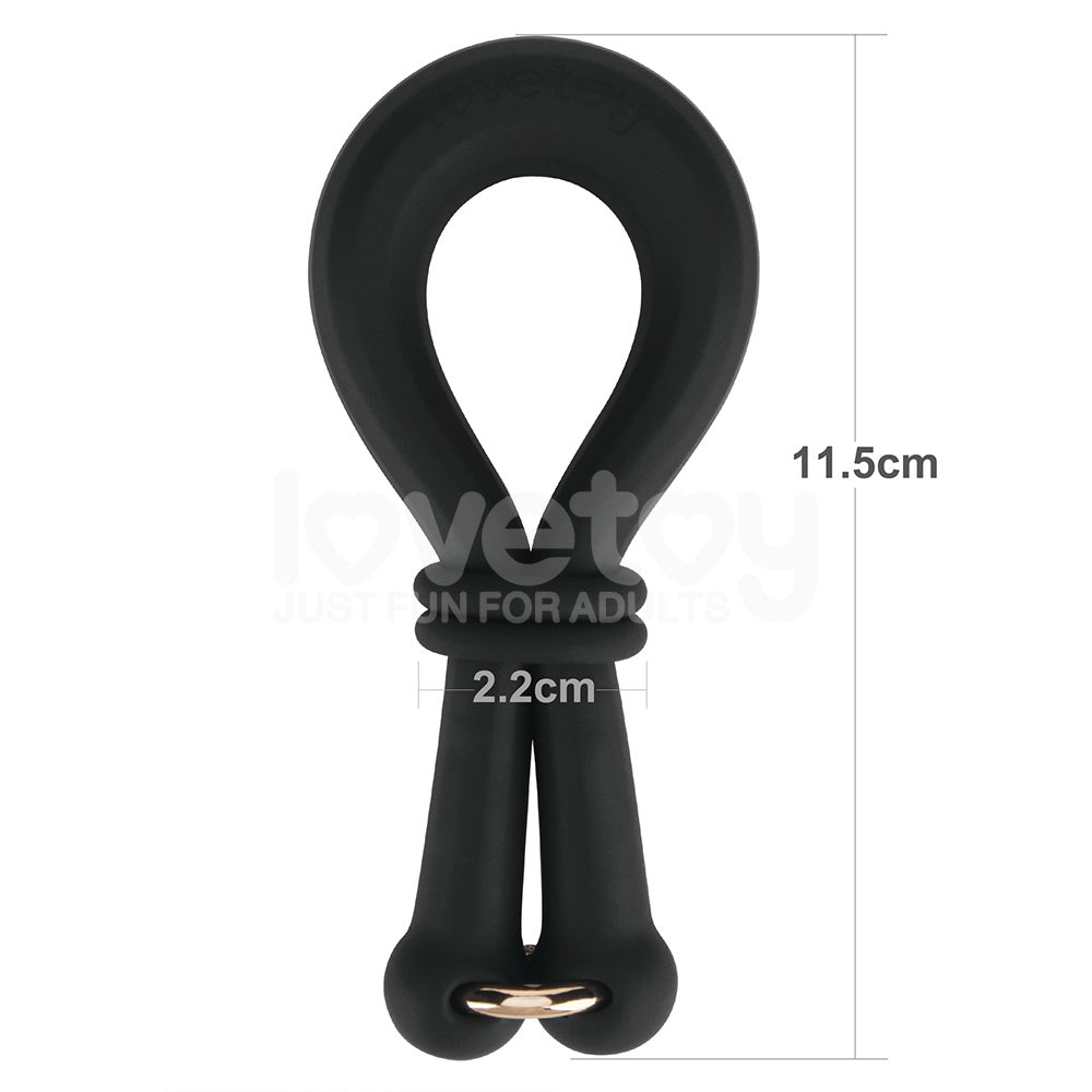 Pinnacle Pro Anyfit Plus Stretcher - Black Adjustable Cock Ring Lovetoy