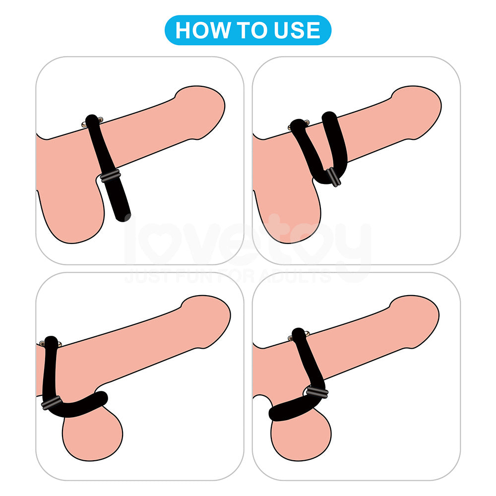 Pinnacle Pro Anyfit Plus Stretcher - Black Adjustable Cock Ring Lovetoy