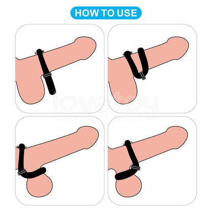 Pinnacle Pro Anyfit Plus Stretcher - Black Adjustable Cock Ring Lovetoy