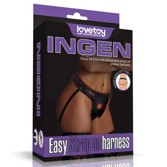 Ingen Easy Strap-On Harness - Black Adjustable Strap-On Harness (No Probe Included) Lovetoy