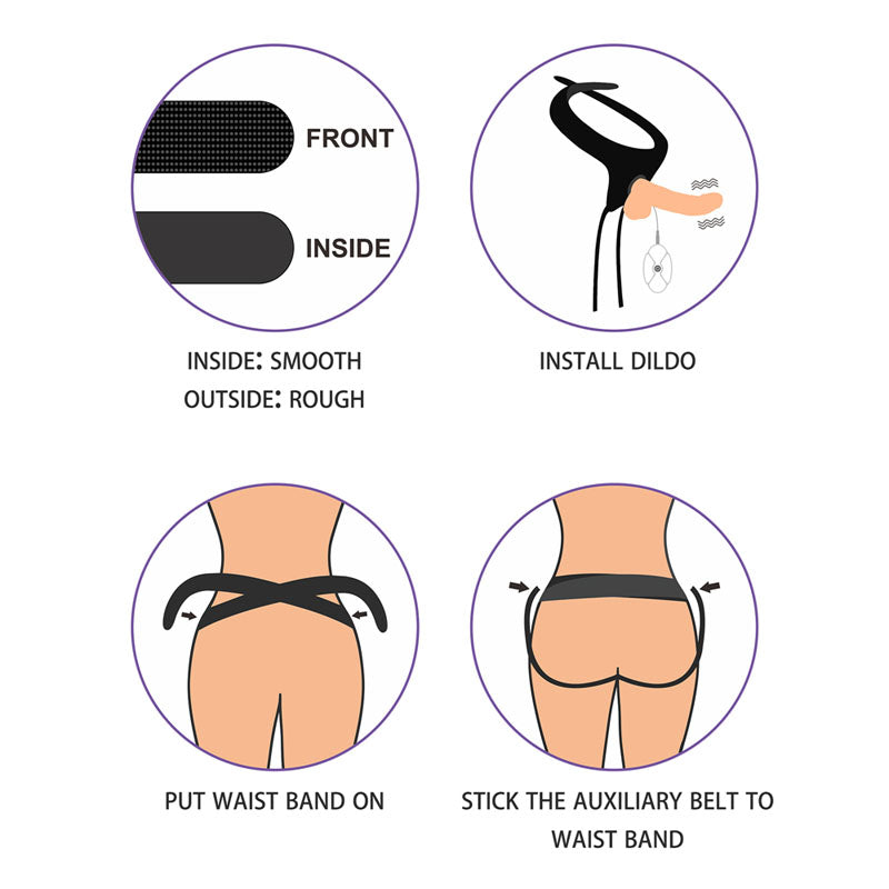 Ingen Vibrating Easy Strap-On Set - Flesh 17.8 cm (7'') Vibrating Strap-On Lovetoy
