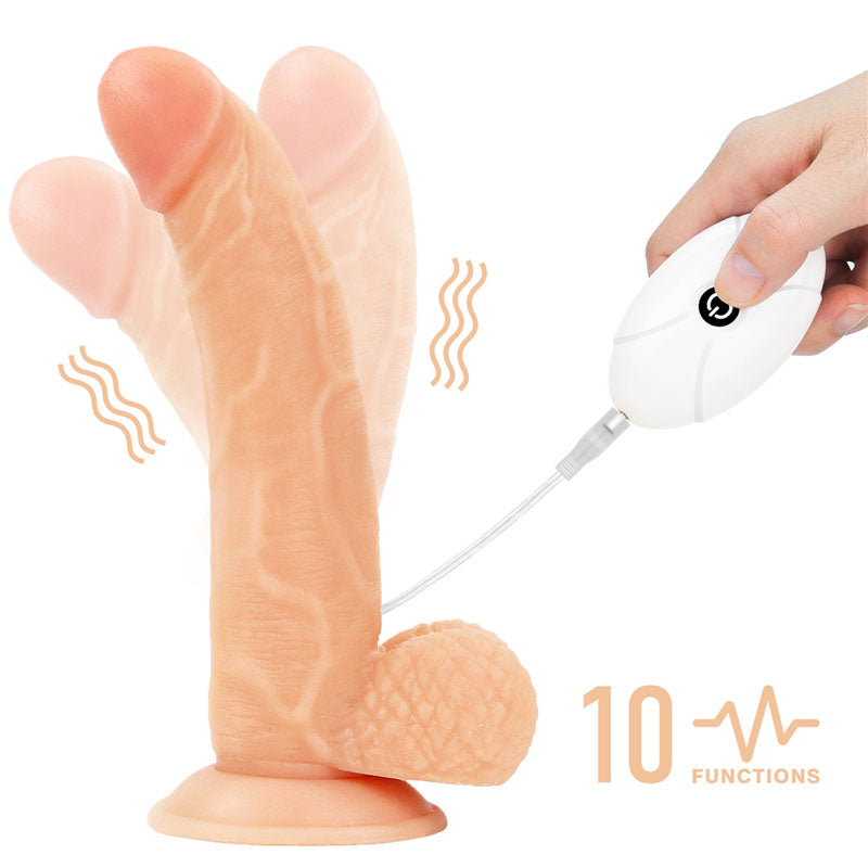 Ingen Vibrating Easy Strap-On Set - Flesh 21.6 cm (8.5'') Vibrating Strap-On Lovetoy