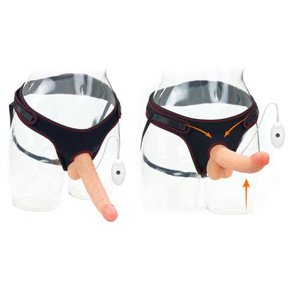 Ingen Vibrating Easy Strap-On Set - Flesh 21.6 cm (8.5'') Vibrating Strap-On Lovetoy