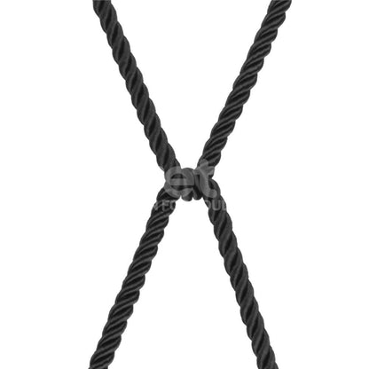 Rebellion Reign Silky Bondage Rope - Black - Black Bondage Rope - 10 metre length Lovetoy