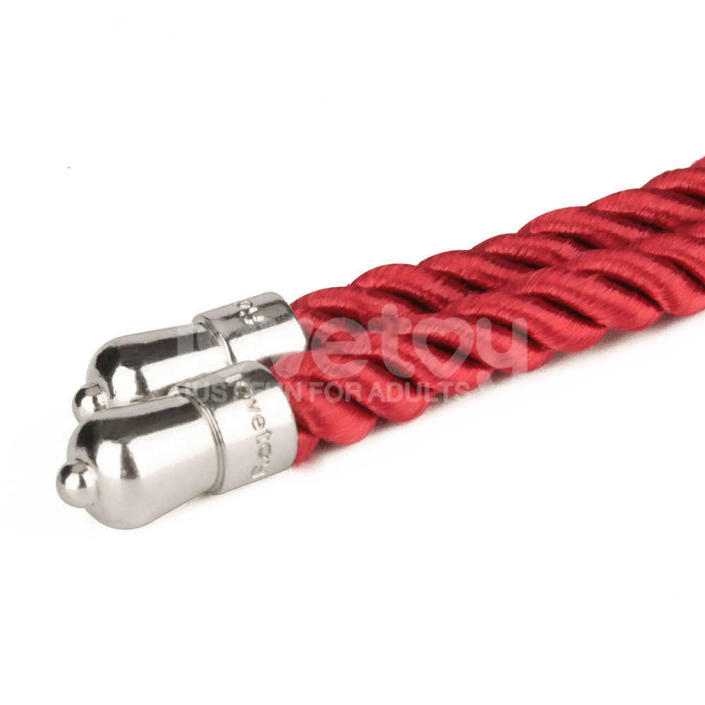 Rebellion Reign Silky Bondage Rope - Red - Red Bondage Rope - 10 metre length Lovetoy