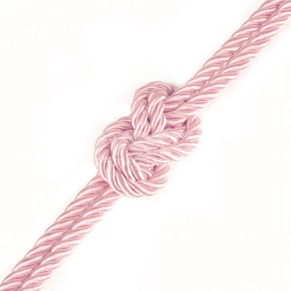 Rebellion Reign Silky Bondage Rope - Pink - Pink Bondage Rope - 10 metre length Lovetoy